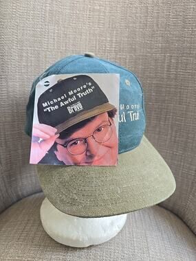 Vintage 1999 Michael MOORE HAT THE AWFUL TRUTH NEW WITH TAGS BRAVO NETWORK
